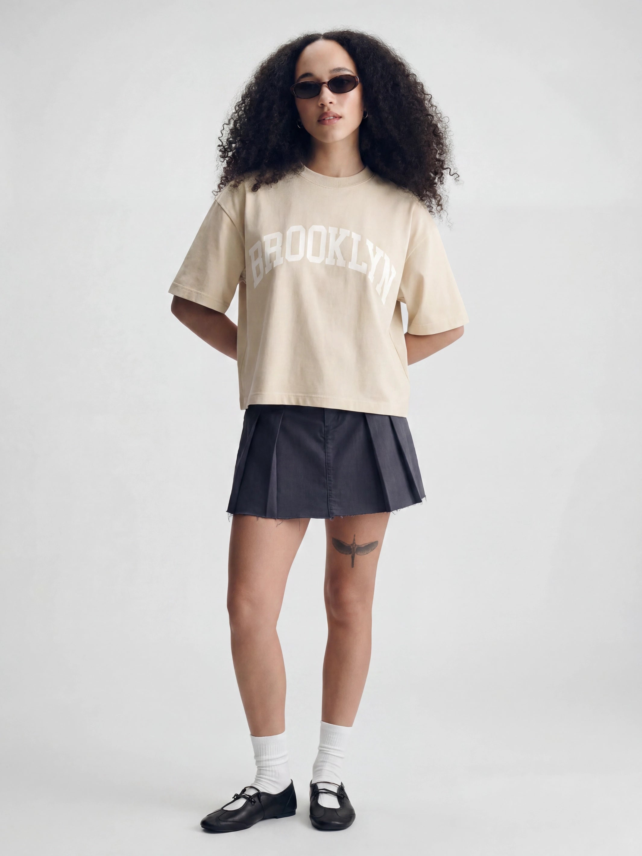 Women's Brooklyn T-Shirt in Sandshell - BROOKLYN INDUSTRIES
