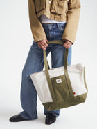 Brooklyn Colorblock Tote Bag in Natural - BROOKLYN INDUSTRIES