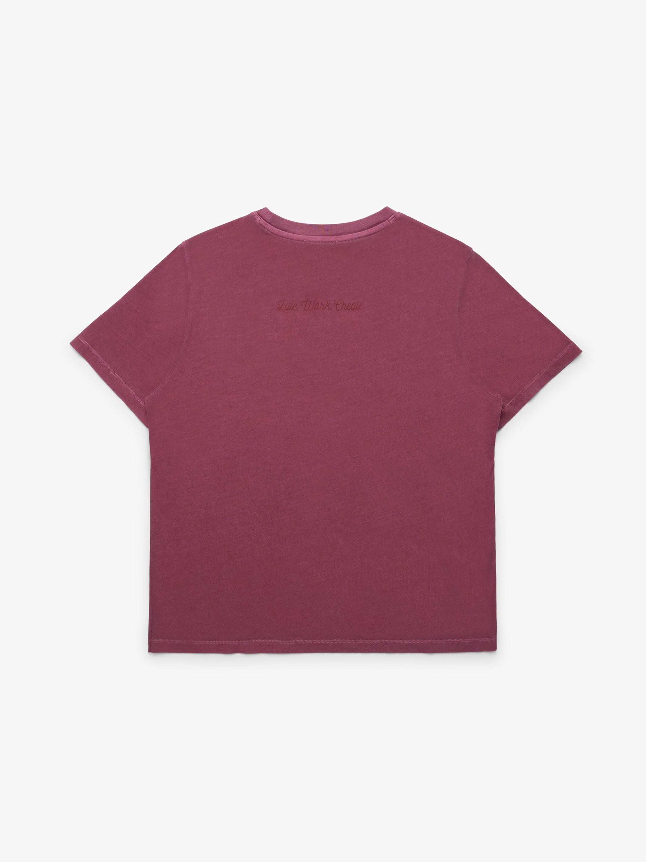 Women's Brooklyn Live Work Create T-Shirt in Biking Red - BROOKLYN INDUSTRIES