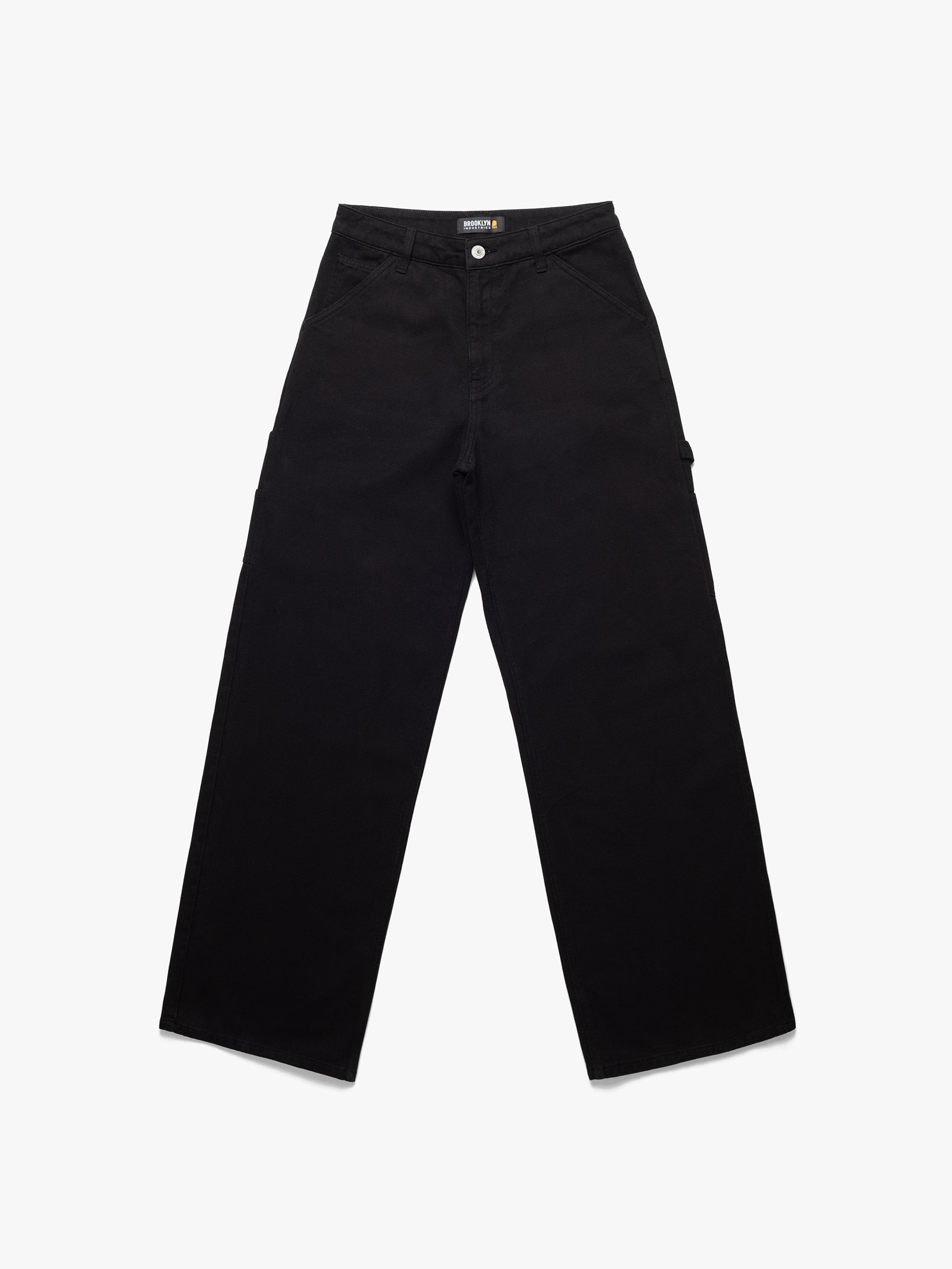 Women's Carpenter Pant In Black Denim - BROOKLYN INDUSTRIES