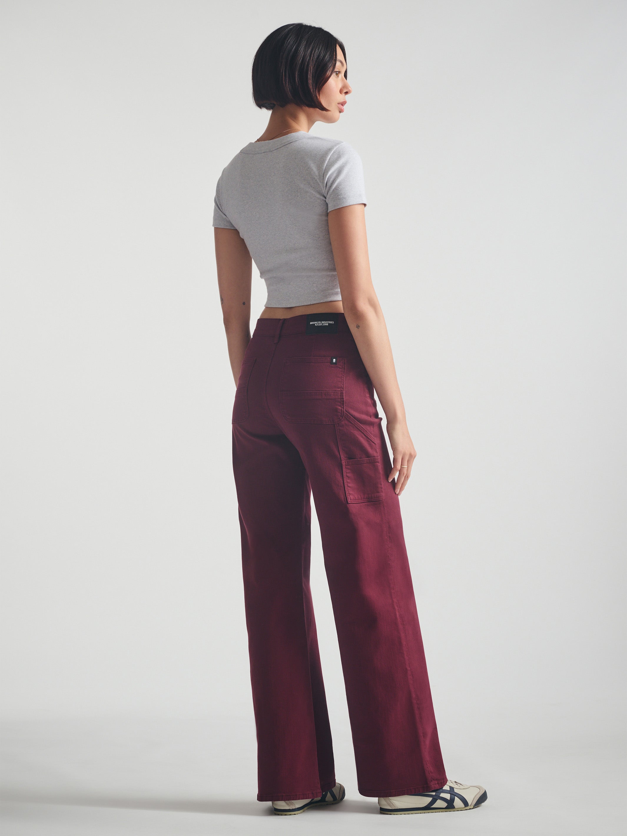 Women's Carpenter Jeans in Windsor Wine Colored Denim - BROOKLYN INDUSTRIES