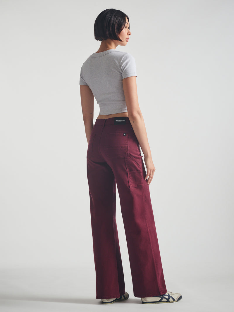 Women's Carpenter Jeans in Windsor Wine Colored Denim - BROOKLYN INDUSTRIES