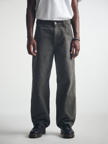 Men's Baggy Pants in British Khaki Canvas - BROOKLYN INDUSTRIES