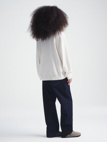 Women's Brooklyn Waffle Sweater in Antique White