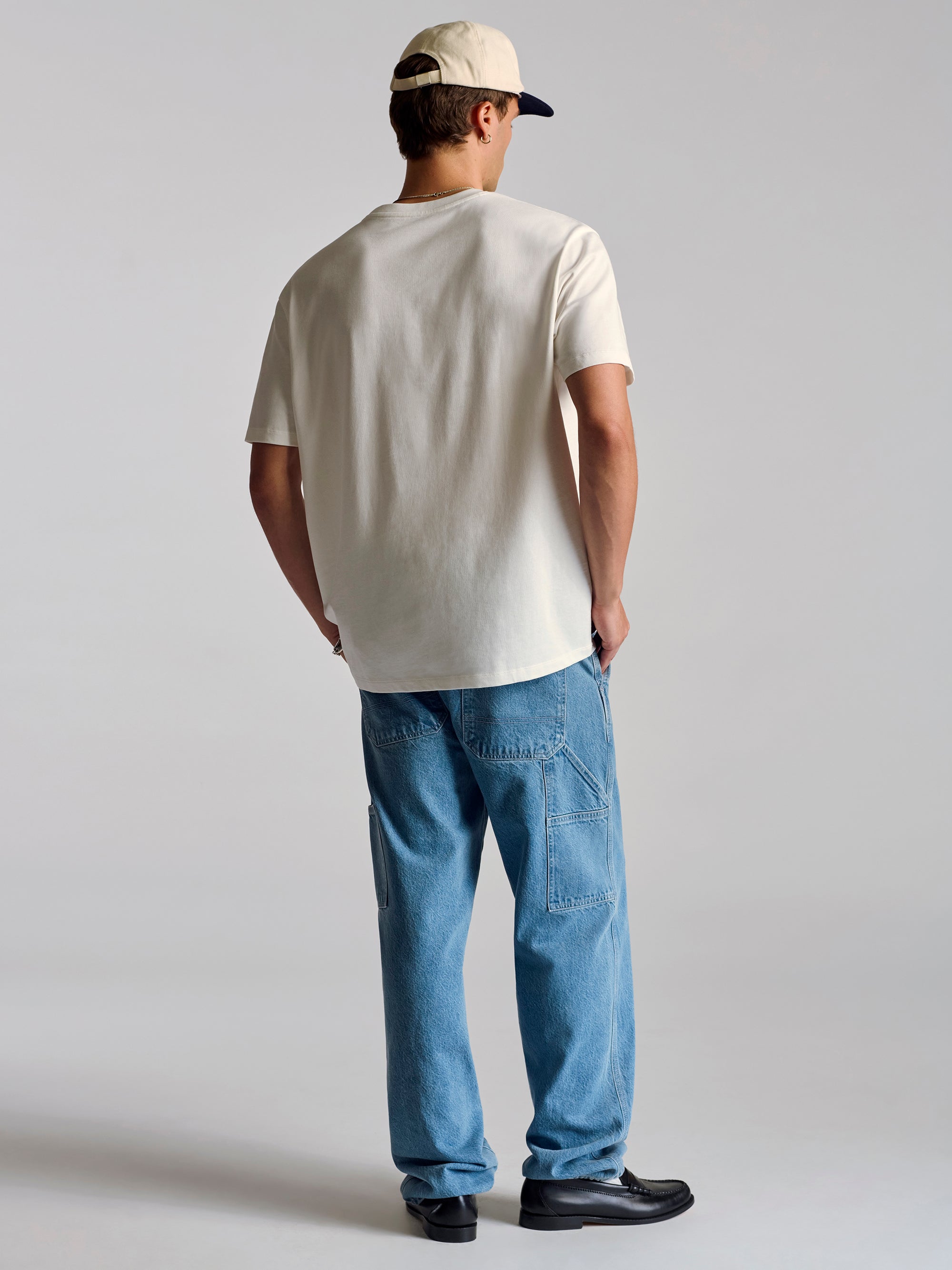 Men's Basic T-Shirt In Antique White - BROOKLYN INDUSTRIES