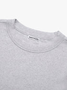 Women's Ribbed Cropped T-Shirt in Light Grey Melange