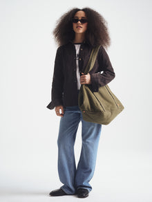 Brooklyn Shopper Tote Bag in Khaki