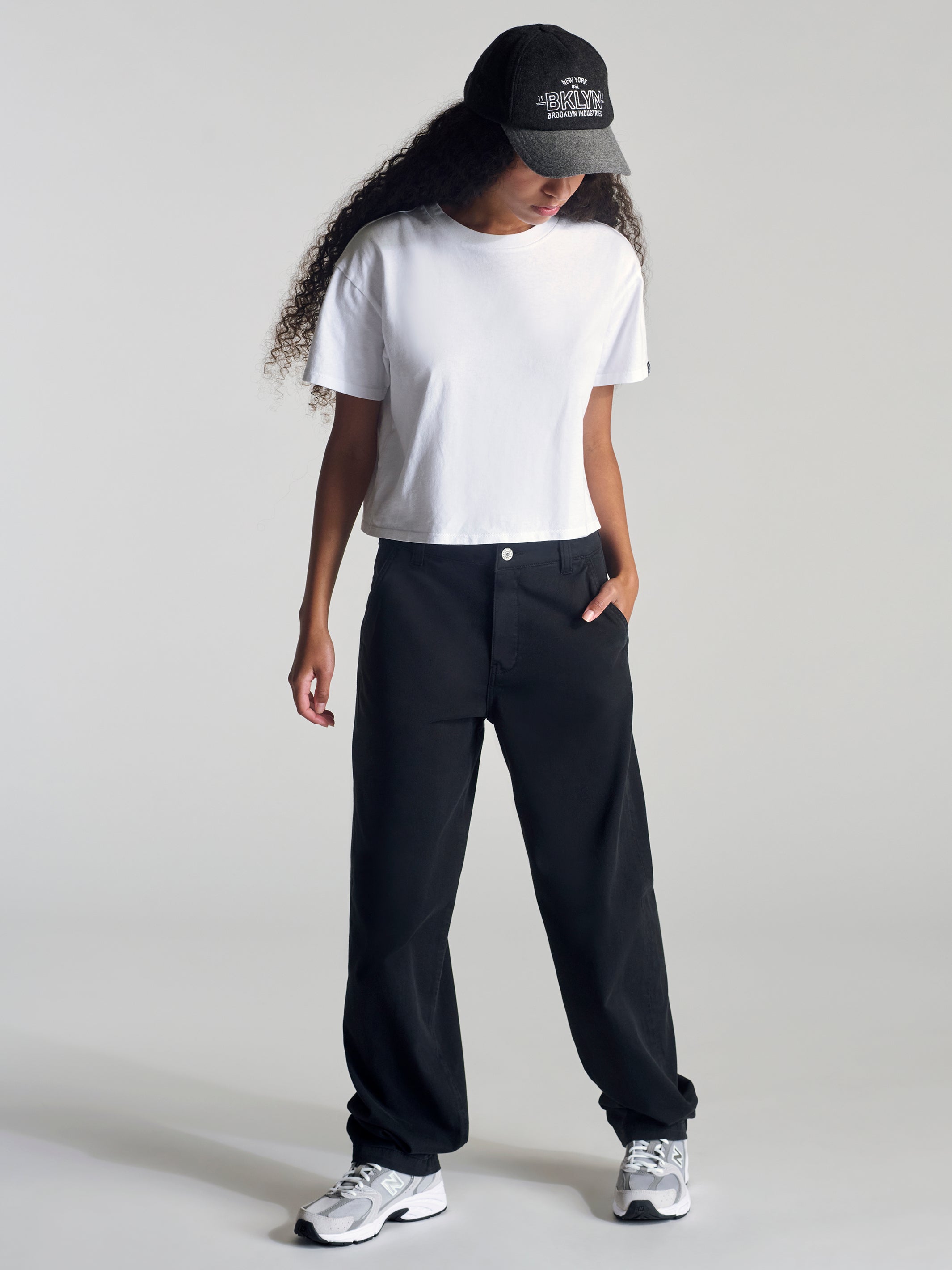 Women's Chino Pant In Black Twill - BROOKLYN INDUSTRIES