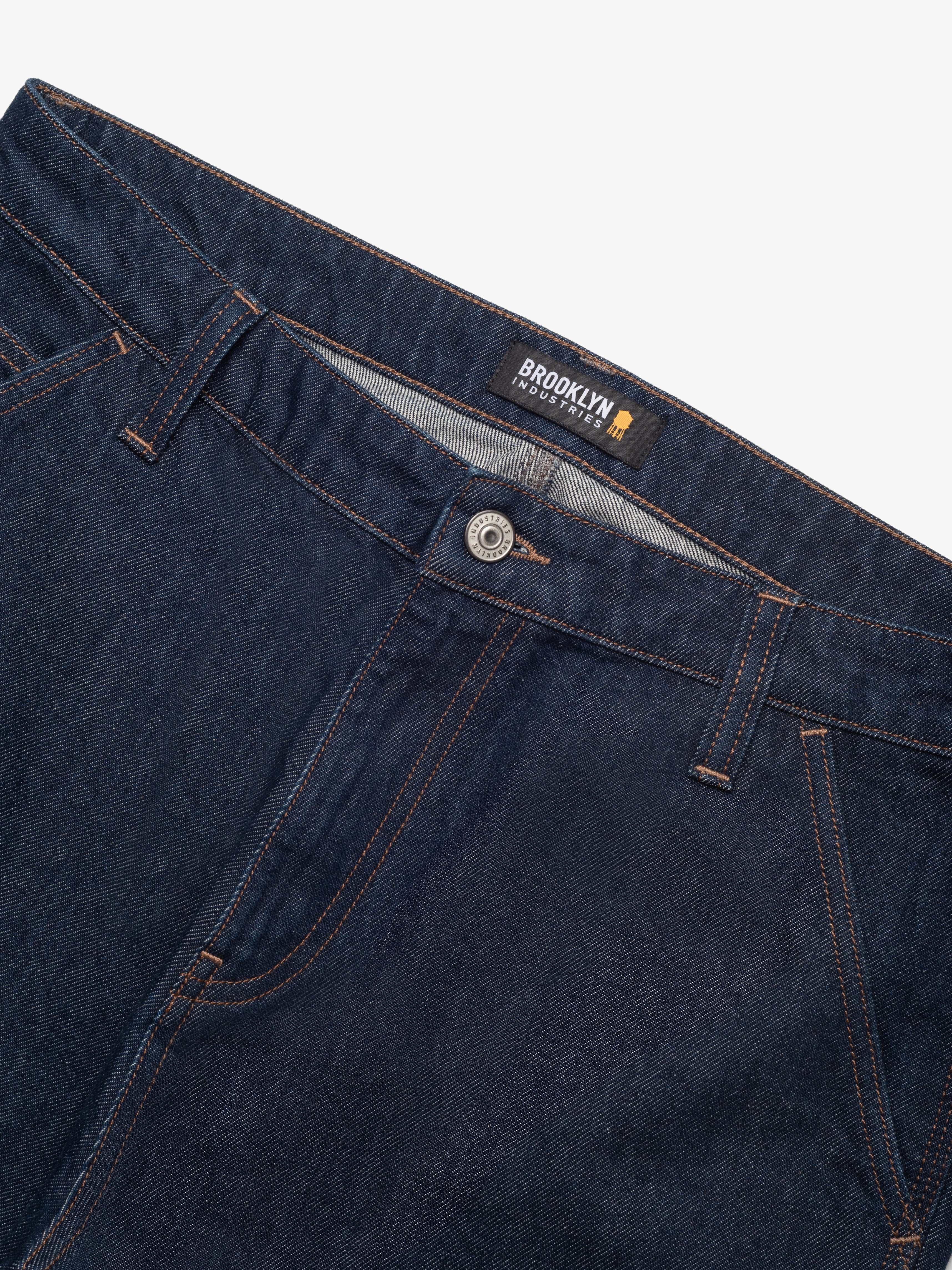 Brooklyn Industries Central Loose Carpenter Jeans in Rinse Denim