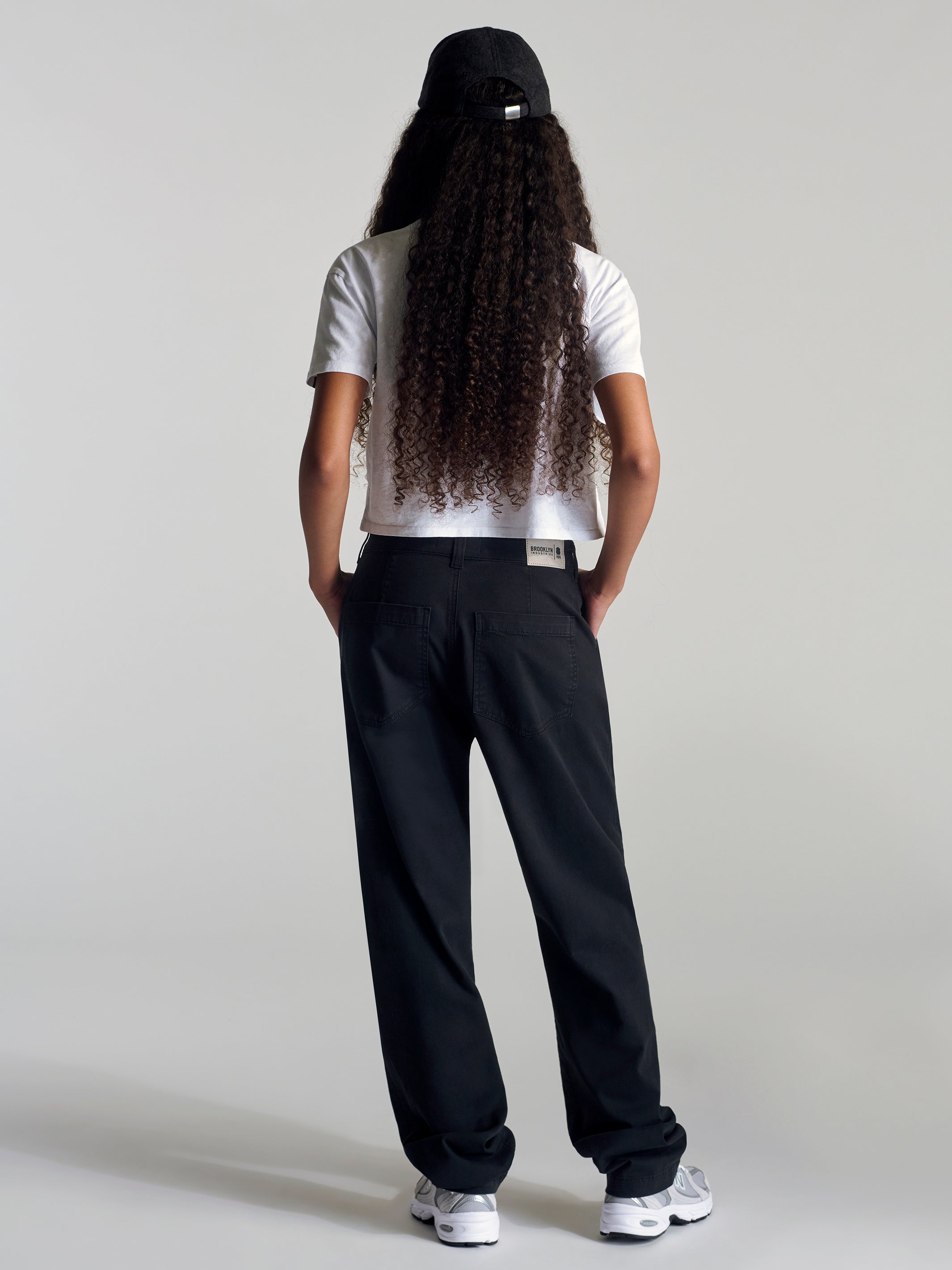 Women's Chino Pant In Black Twill - BROOKLYN INDUSTRIES