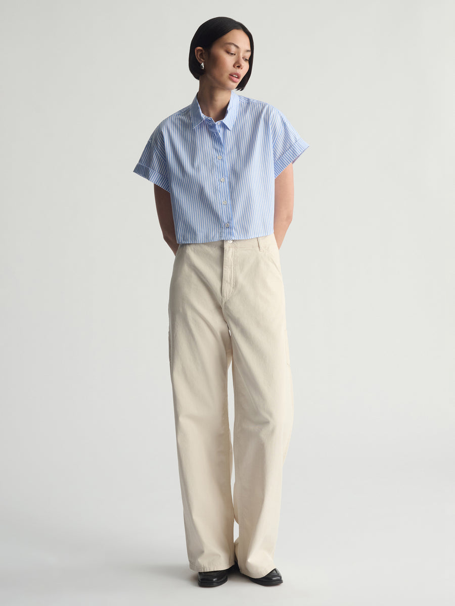 Women's Brooklyn Carpenter Pants In Turtledove - BROOKLYN INDUSTRIES
