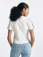 Women's Logo Johnny Collar T-Shirt - BROOKLYN INDUSTRIES