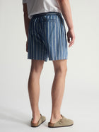 Men's Brooklyn Striped Shorts In Blue Striped - BROOKLYN INDUSTRIES
