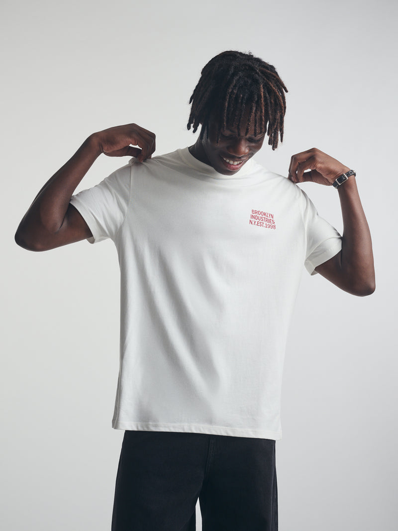 Men's Brooklyn T-Shirt In Antique White