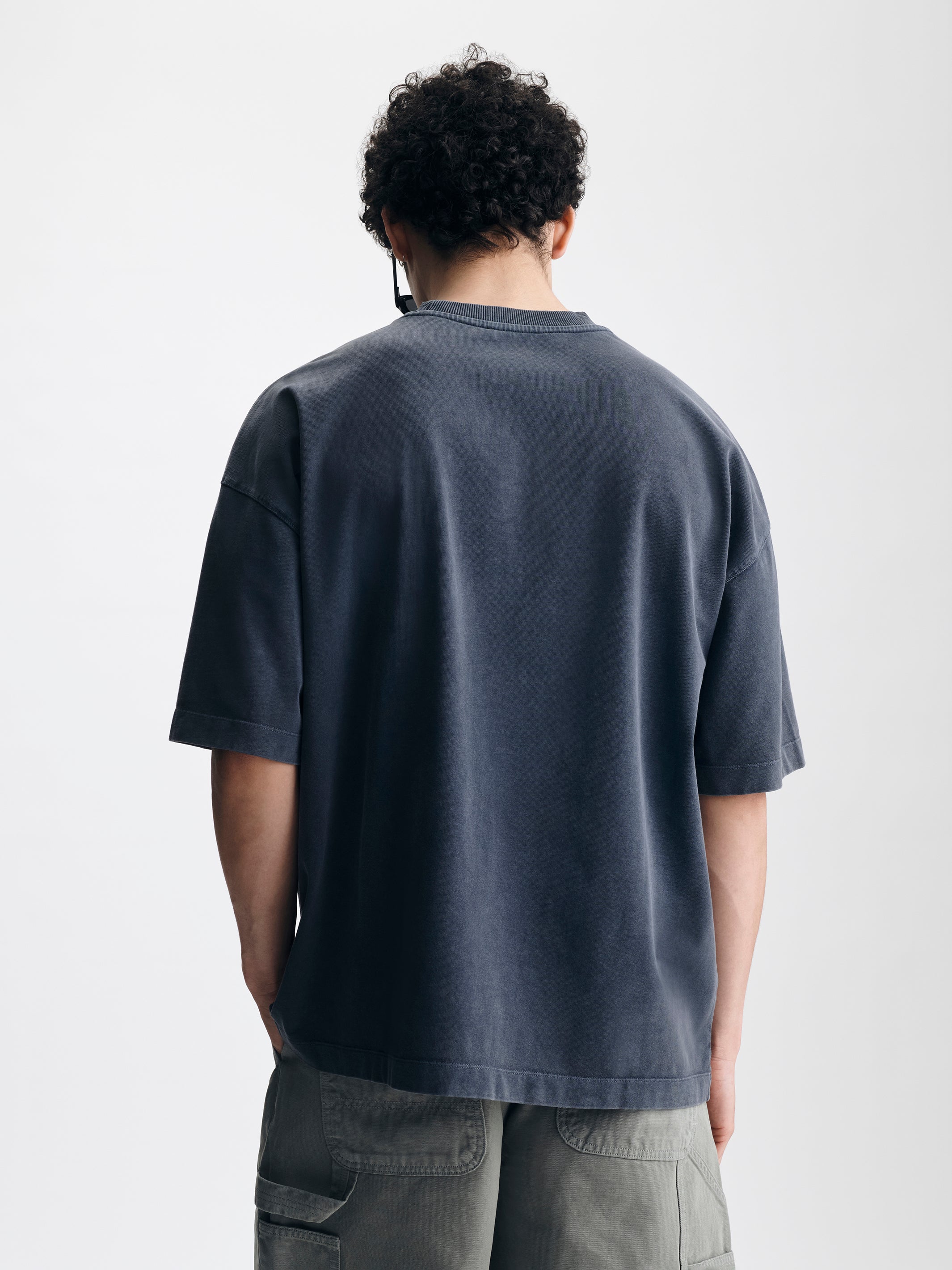 Men's Oversized Brooklyn T-Shirt in Ombre Blue - BROOKLYN INDUSTRIES