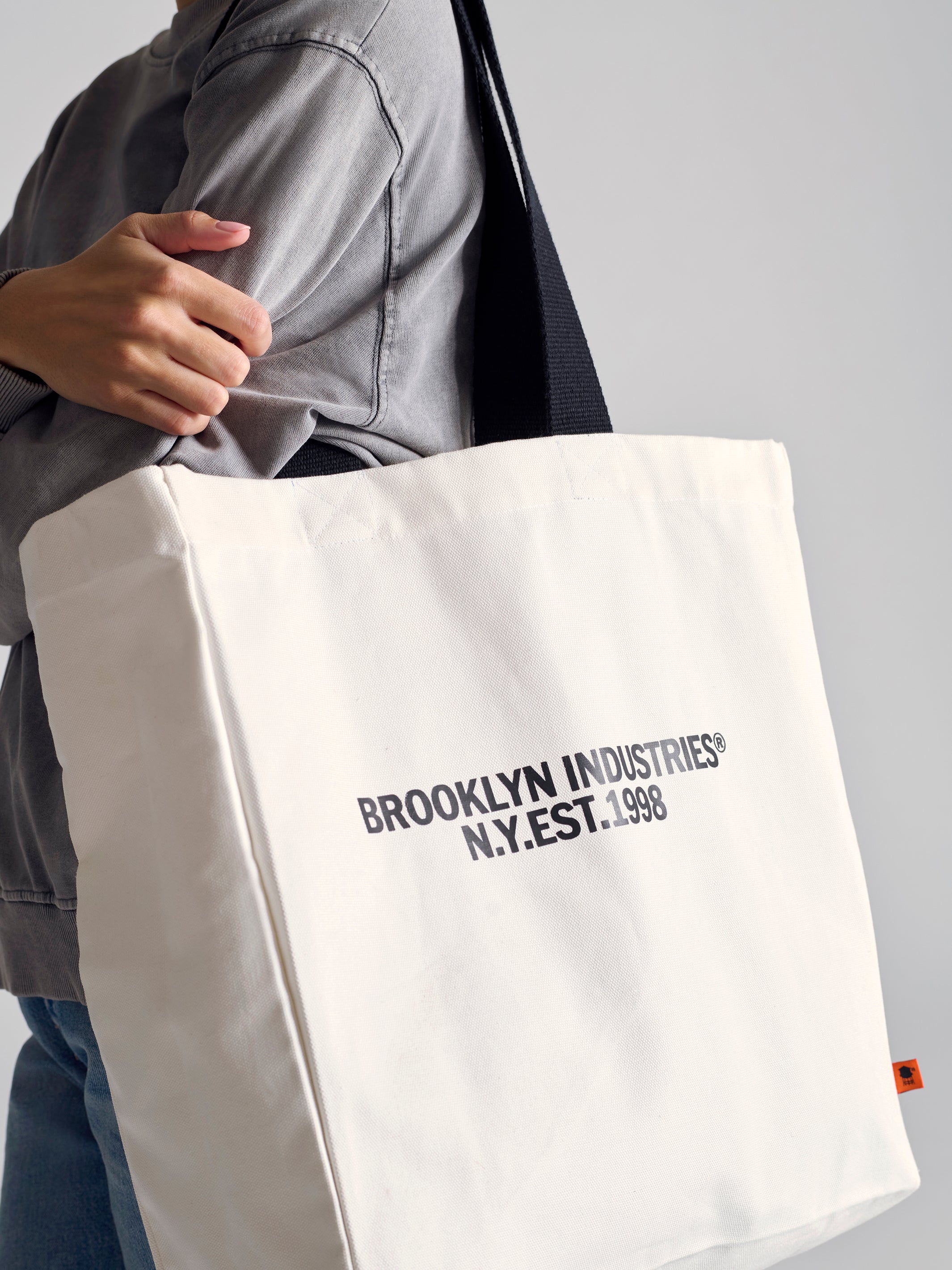 Brooklyn 1998 Tote Bag in White - BROOKLYN INDUSTRIES