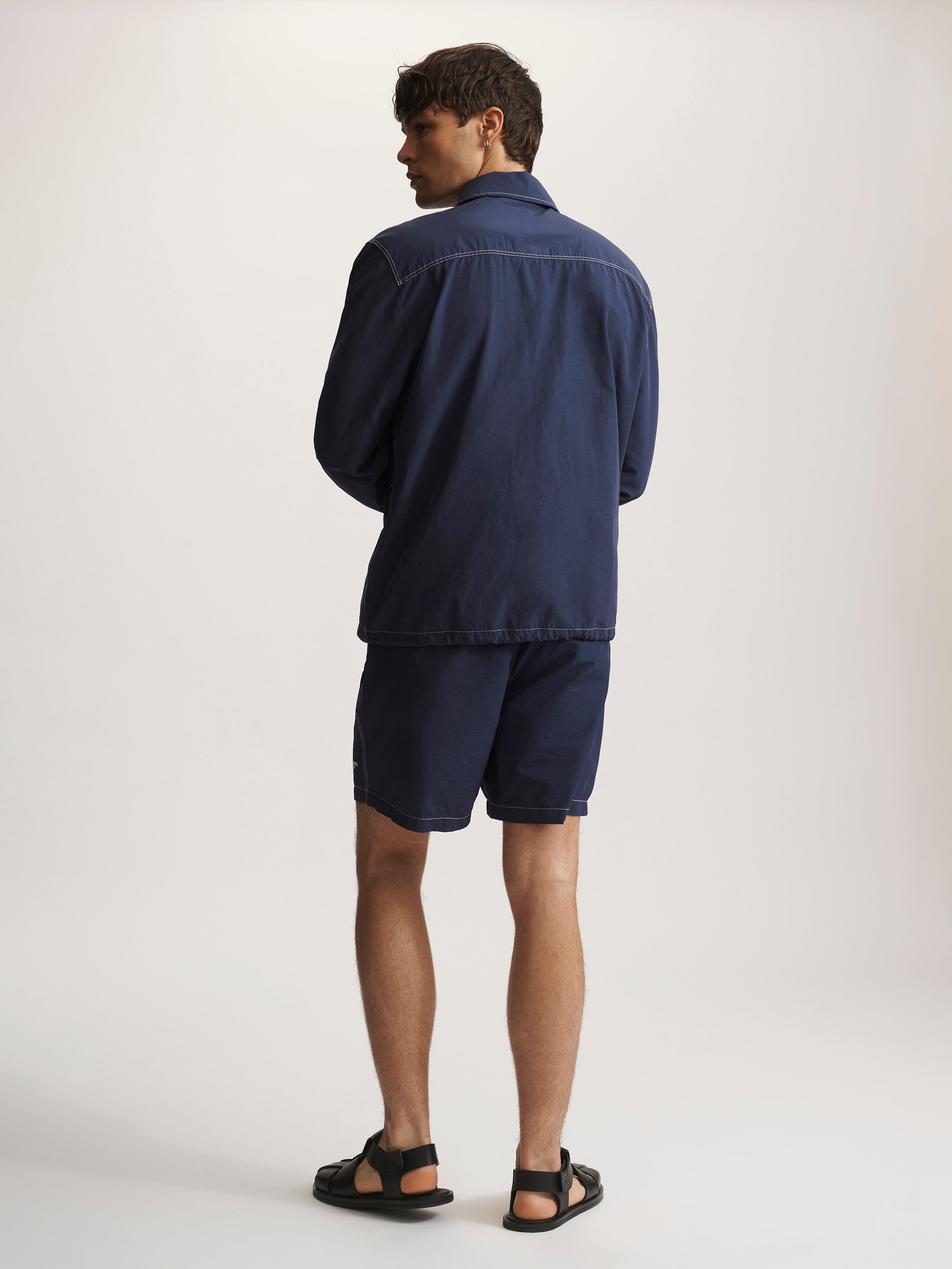 Brooklyn Industries Men's Brooklyn Nylon Blend Jacket In Medieval Blue