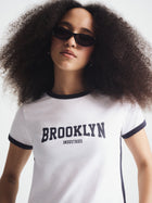 Women's Brooklyn Ringer T-Shirt in White