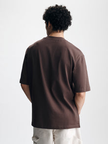 Men's Brooklyn Bridge Pocket T-Shirt in French Roast - BROOKLYN INDUSTRIES