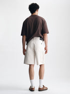 Men's Williamsburg Carpenter Shorts in Cream Colored Canvas - BROOKLYN INDUSTRIES