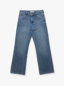 Women's Utility Jeans in Indigo Brushed Denim