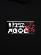 Women's Brooklyn Subway Hoodie in Black - BROOKLYN INDUSTRIES