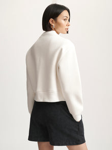 Women's Brooklyn Bomber Jacket In Antique White - BROOKLYN INDUSTRIES
