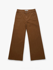 Women's Carpenter Pants in Light Brown Cord
