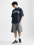 Men's Oversized Brooklyn T-Shirt in Ombre Blue - BROOKLYN INDUSTRIES