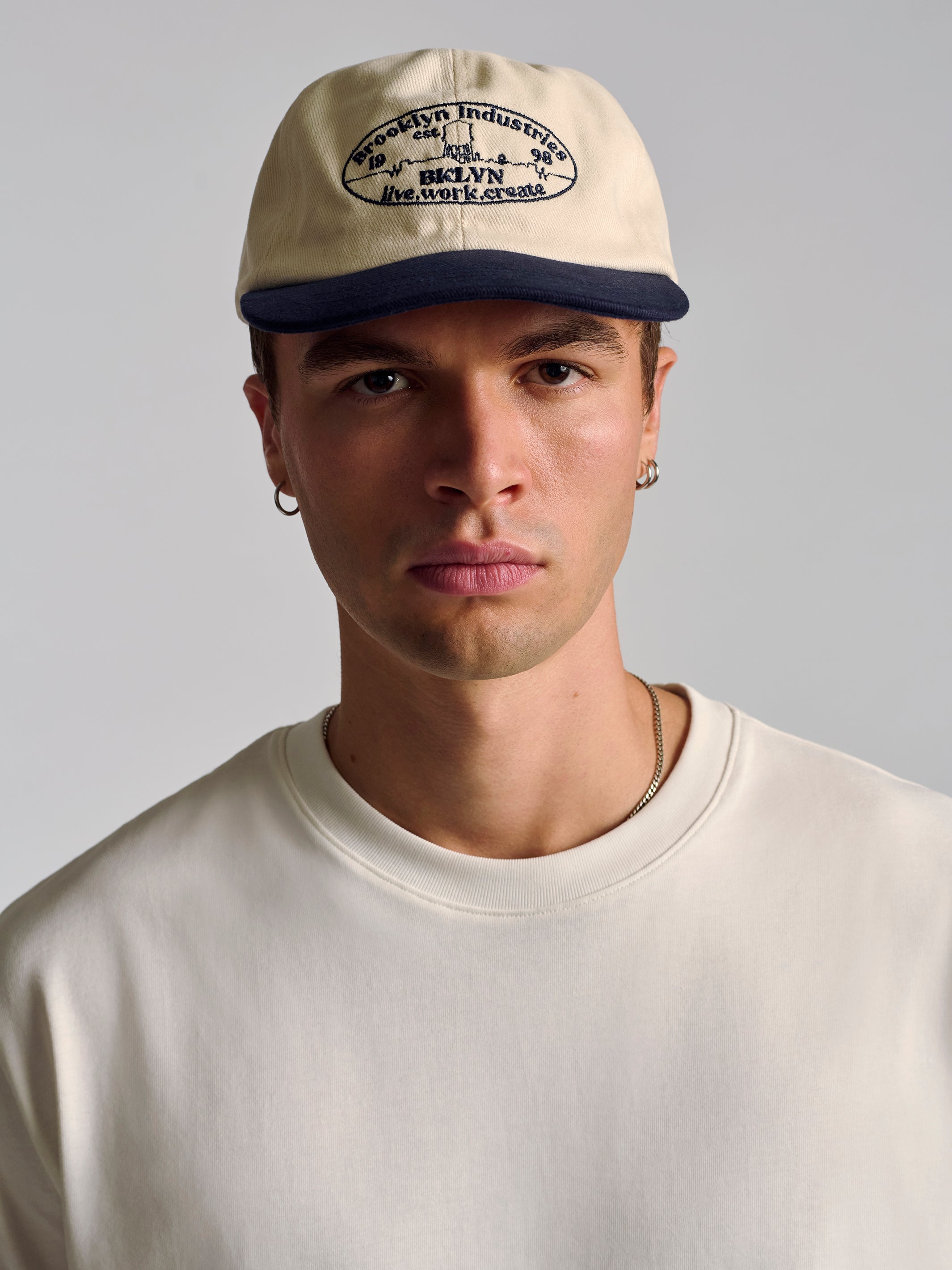 Men's Basic T-Shirt In Antique White - BROOKLYN INDUSTRIES