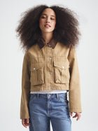 Women's Cropped Utility Jacket in Starfish