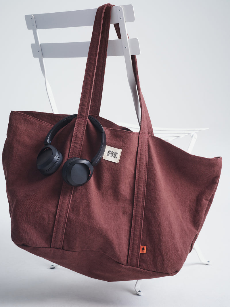 Brooklyn Shopper Tote Bag in Brown