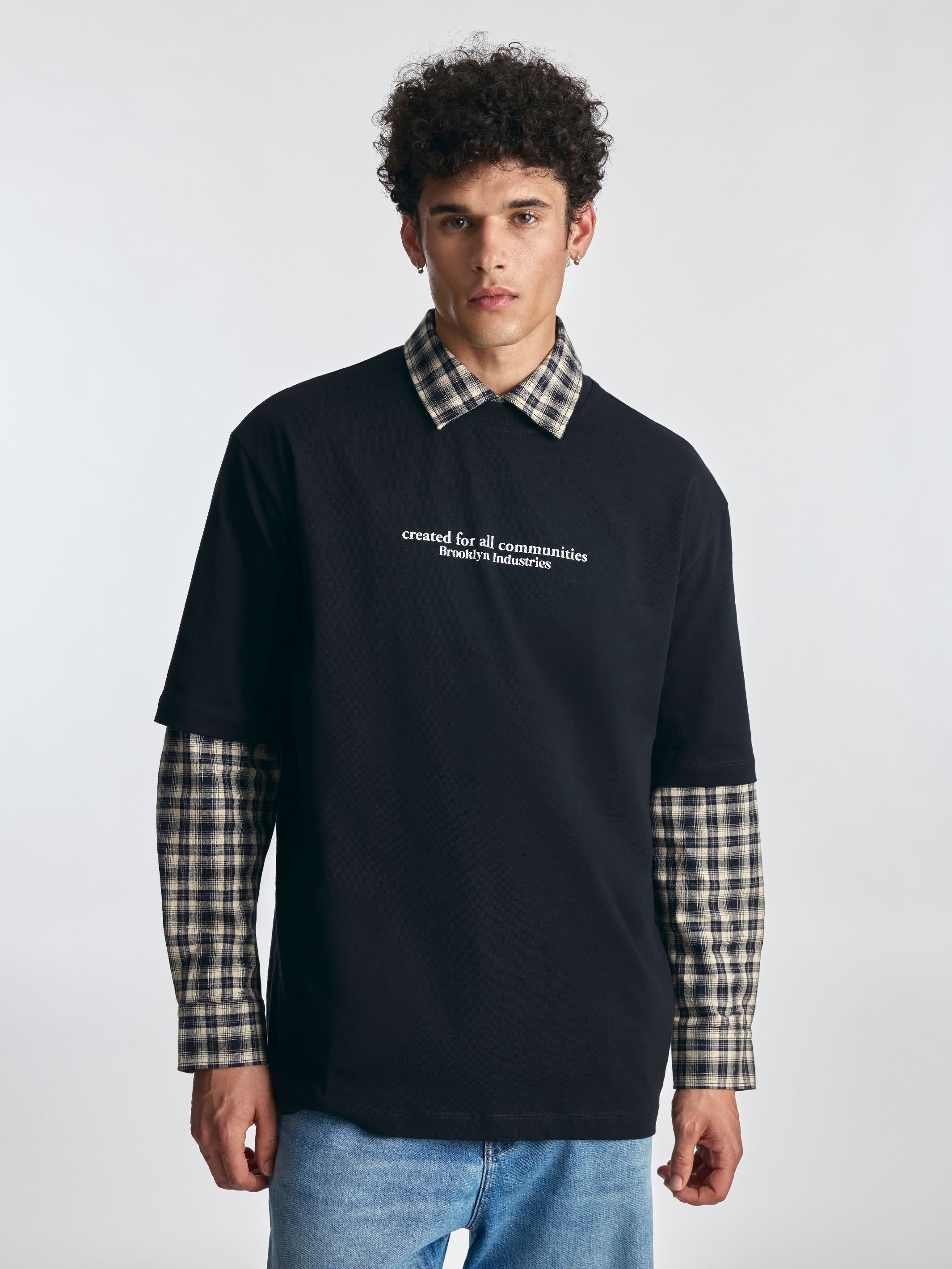 Men's Brooklyn Community T-Shirt in Black - BROOKLYN INDUSTRIES