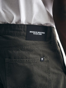 Men's Baggy Pants in British Khaki Canvas - BROOKLYN INDUSTRIES