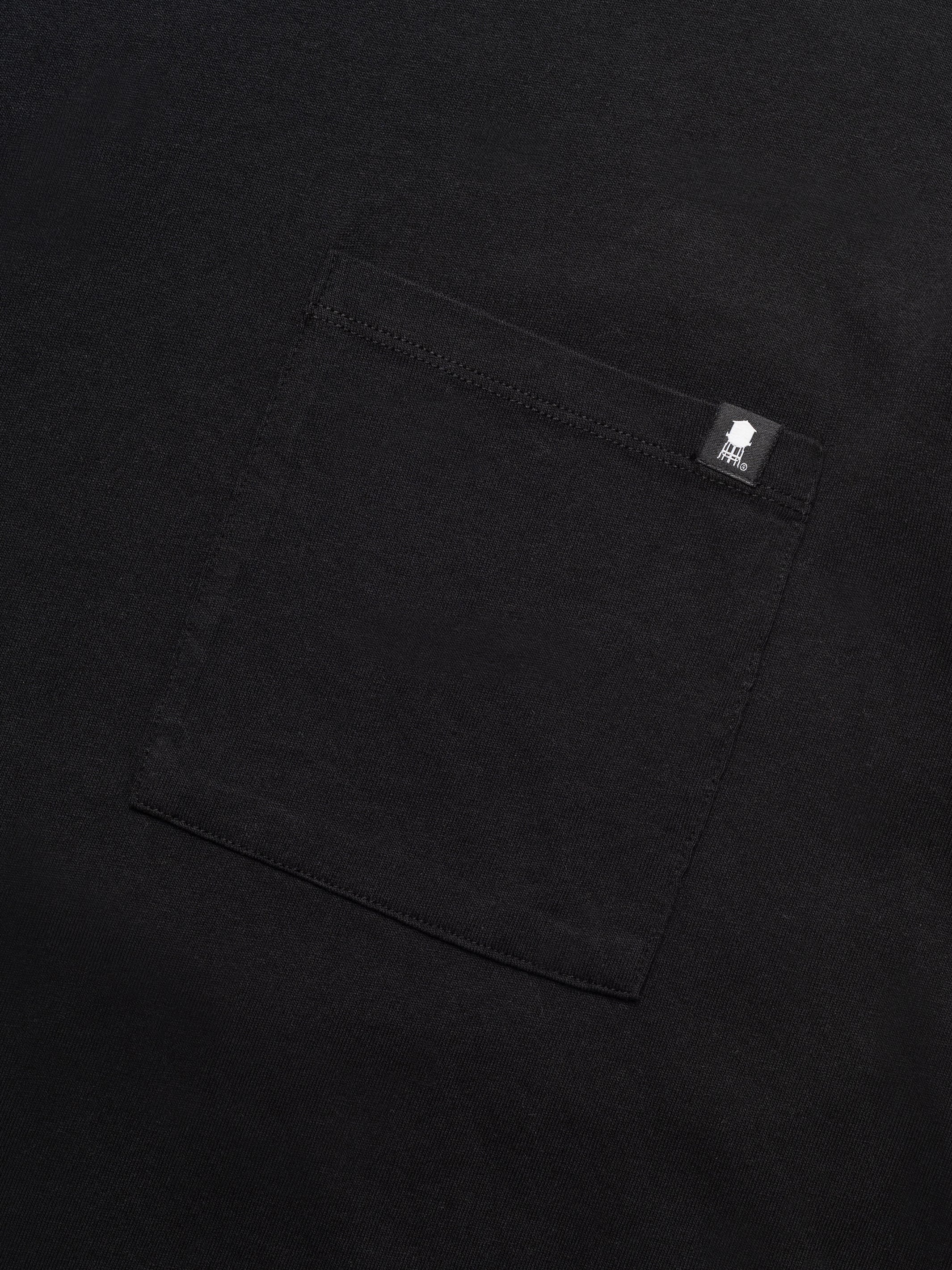 Men's Long Sleeve Pocket T-Shirt In Black - BROOKLYN INDUSTRIES