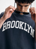 Men's Oversized Brooklyn T-Shirt in Ombre Blue - BROOKLYN INDUSTRIES