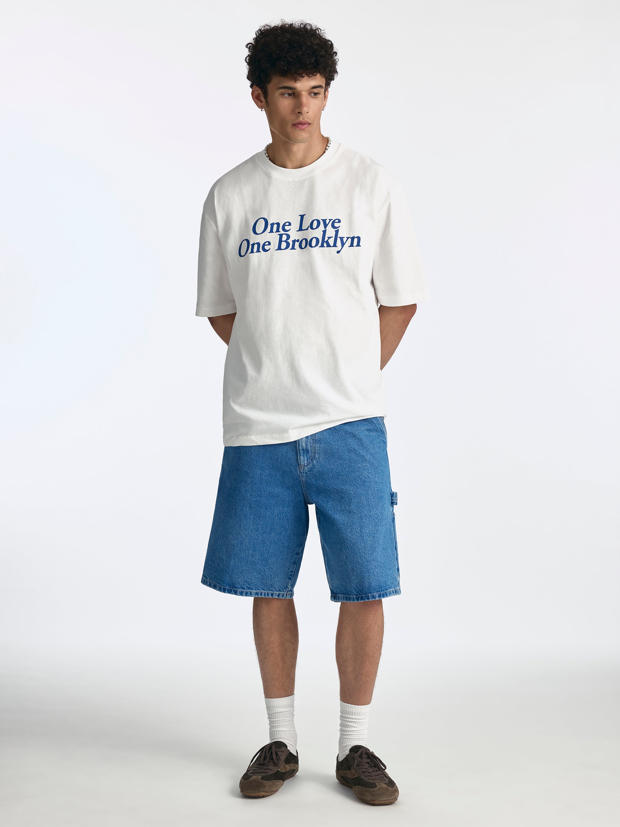 Men's One Love One Brooklyn T-Shirt in White - BROOKLYN INDUSTRIES