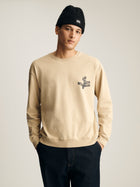Men's Brooklyn Street Sign Sweatshirt in Irish Cream - BROOKLYN INDUSTRIES