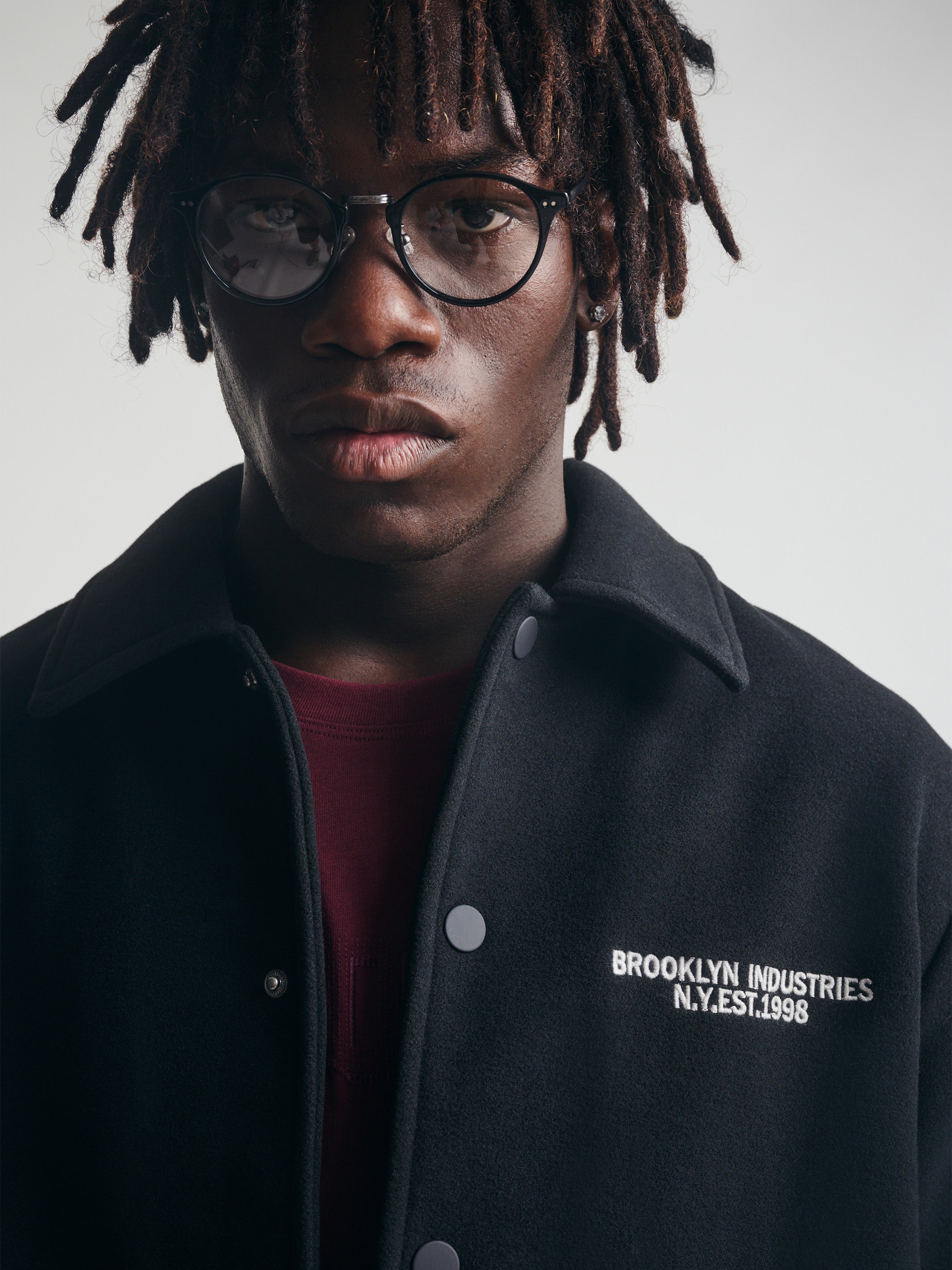 Brooklyn Industries Men's Brooklyn Bomber Jacket in Jet Black