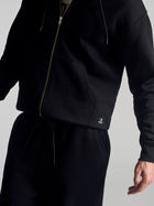 Men's Montrose Zip Up Hooded Sweatshirt In Black - BROOKLYN INDUSTRIES