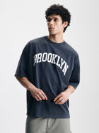 Men's Oversized Brooklyn T-Shirt in Ombre Blue - BROOKLYN INDUSTRIES