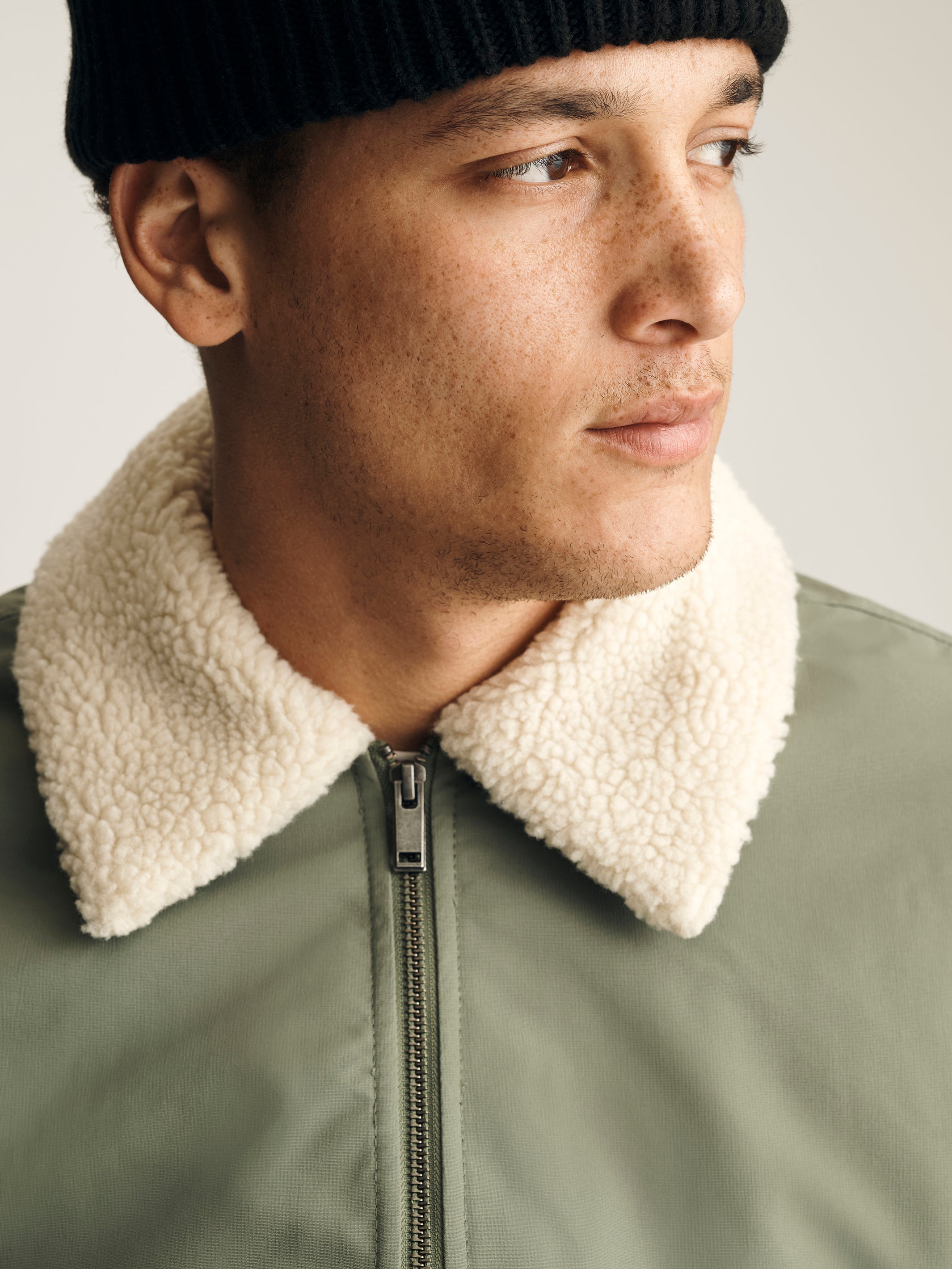 Brooklyn Industries Men's Bomber Jacket in Agave Green