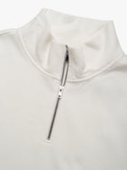 Men's Half Zip Sweatshirt In Antique White - BROOKLYN INDUSTRIES