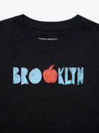 Women's Brooklyn Graphic Cropped T-Shirt in Black