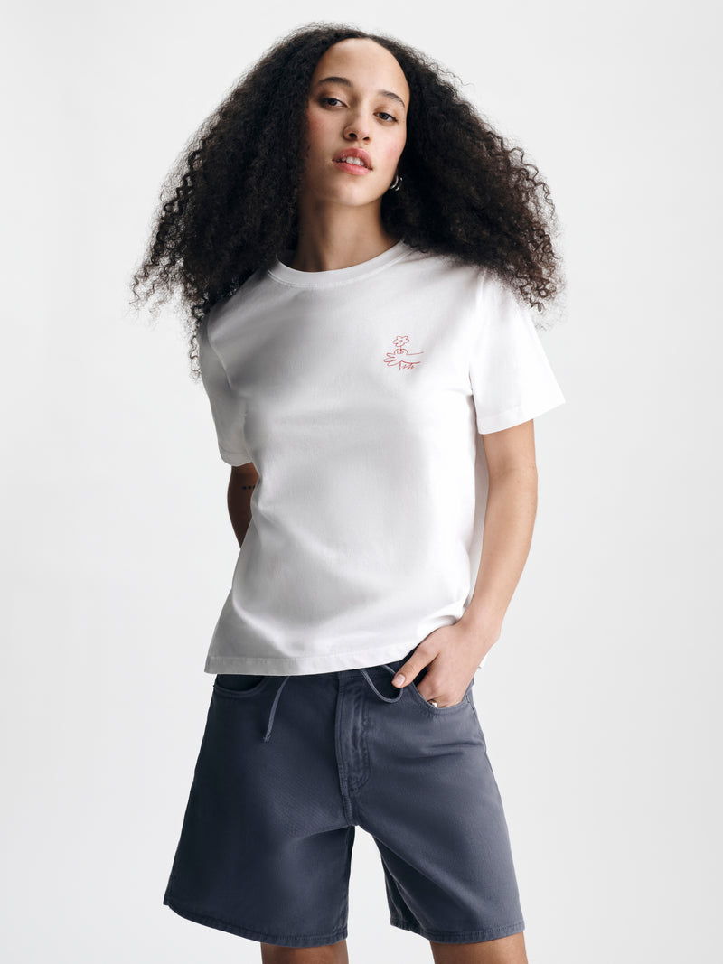 Women's One Love One Brooklyn T-Shirt in White - BROOKLYN INDUSTRIES