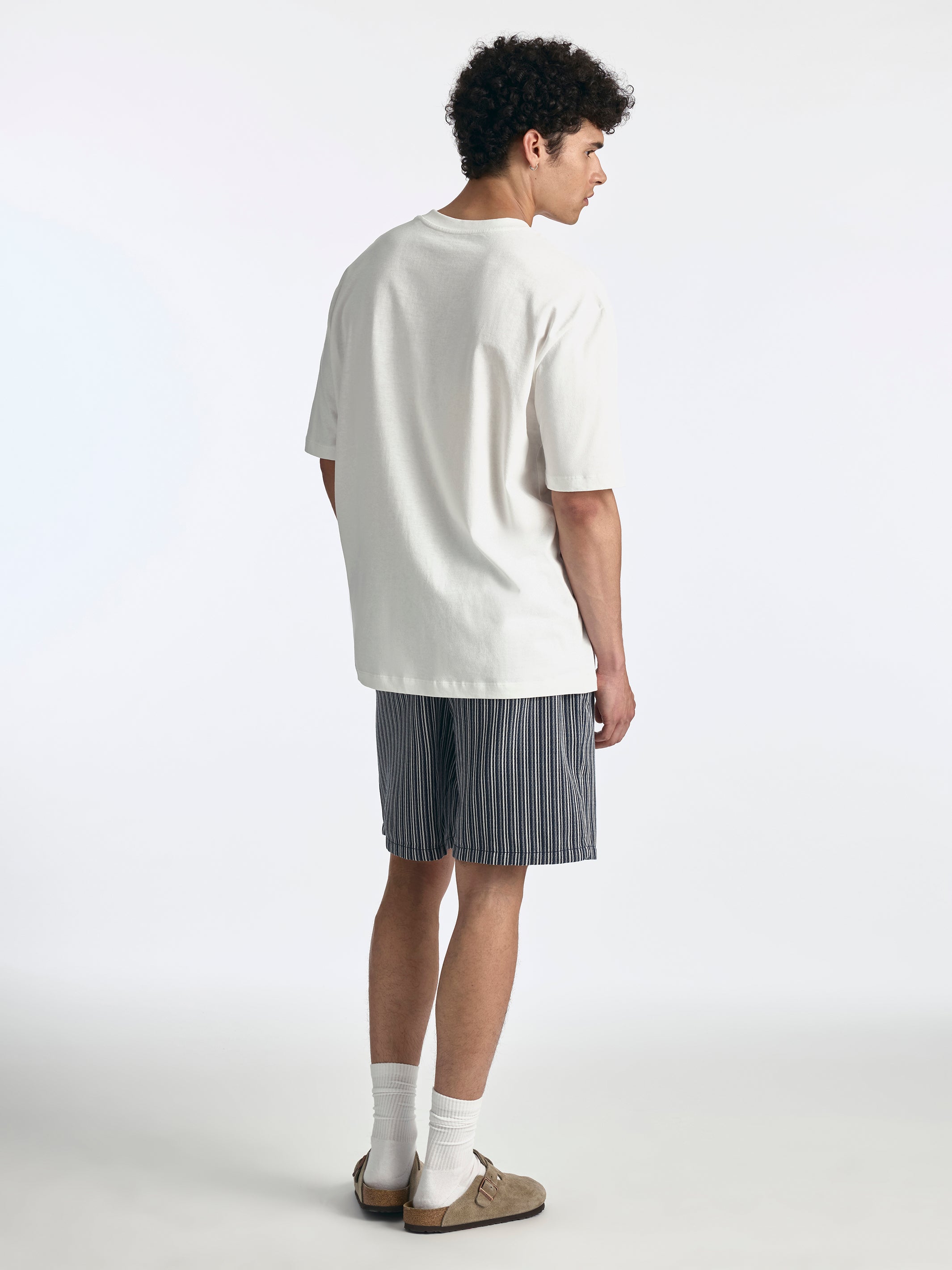 Men's Logo T-Shirt in Antique White - BROOKLYN INDUSTRIES
