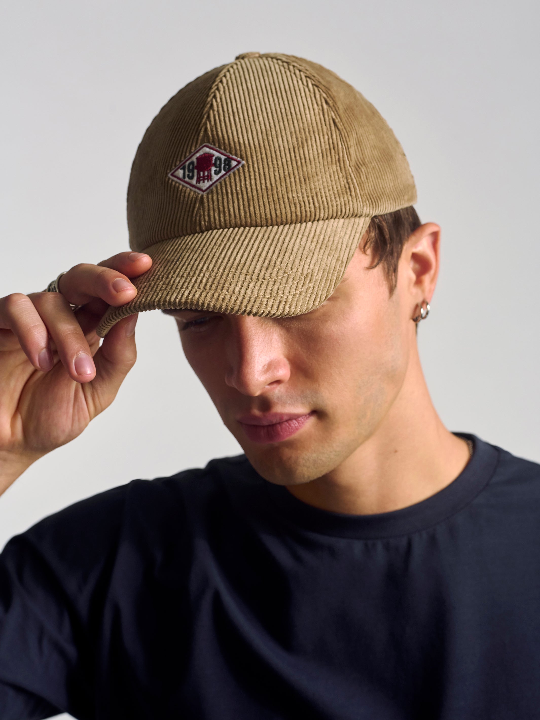 Cord Cap in Beige - BROOKLYN INDUSTRIES