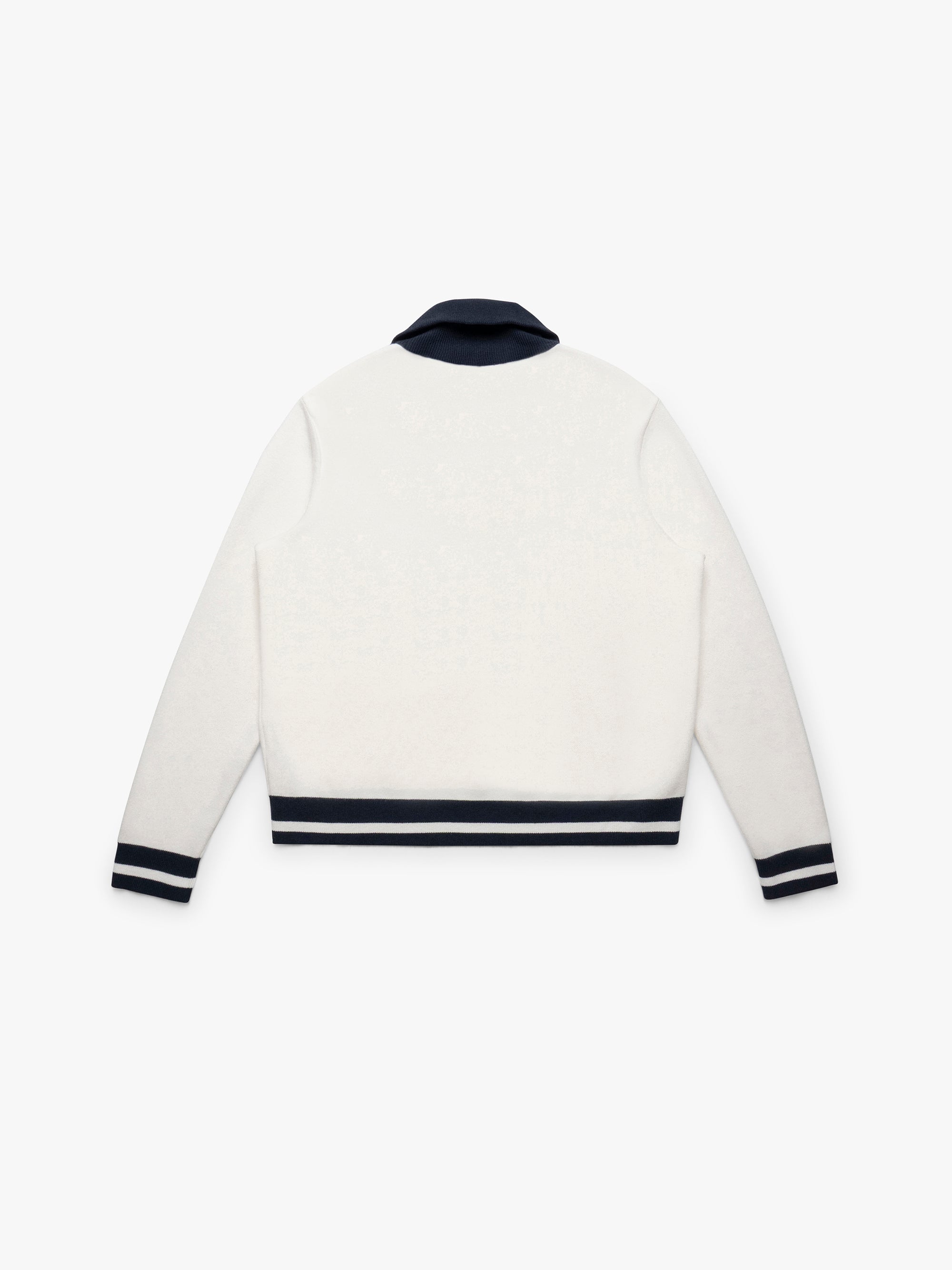 Women's Half Zip Sweater in Antique White - BROOKLYN INDUSTRIES