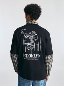 Men's Brooklyn Community T-Shirt in Black - BROOKLYN INDUSTRIES
