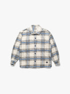 Women's Overshirt In Grey Checked - BROOKLYN INDUSTRIES